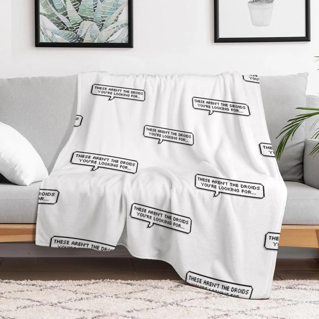 Droids Throw Blanket Thin Soft Blanket for Summer Night Sleeping