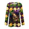 Long Sleeve Shirts For Women Cute Print Graphic Tees Blouses Casual Plus Size Basic Tops Pullover