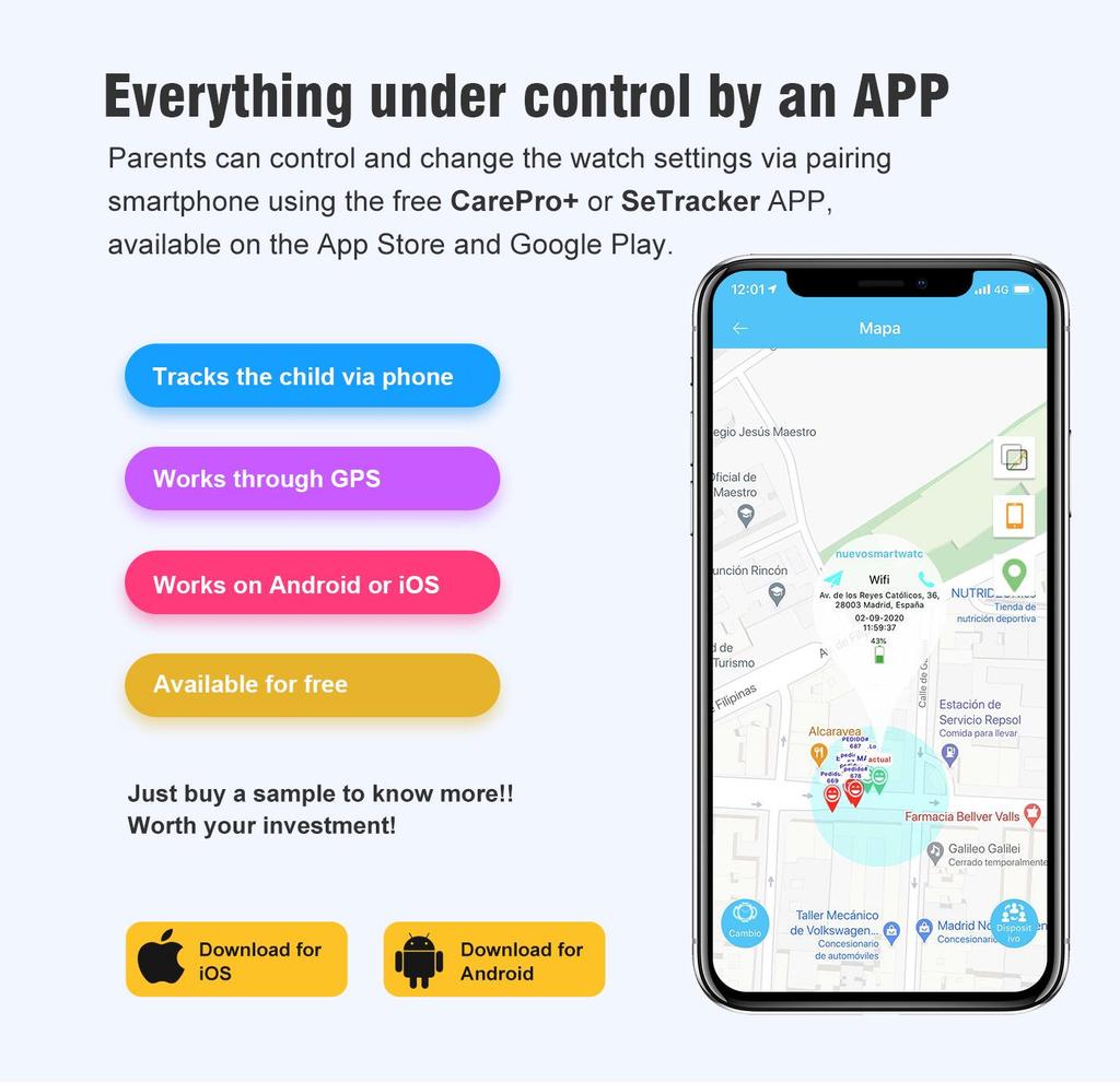 Детские смарт-часы LT31 с видеозвонками и GPS для учеников начальной школы