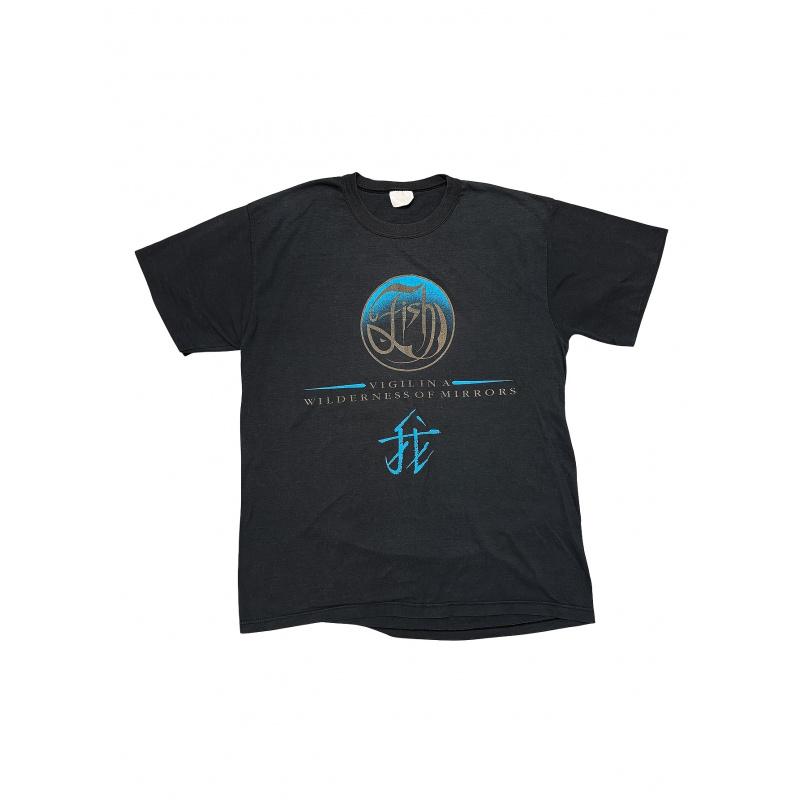 Men's Vintage 80s 90s Marillion Fish & for Genesis Band T-Shirt - Iconic 80s Rock Logos, Short Sleeve Crew Neck Retro Music Tee for Concerts,