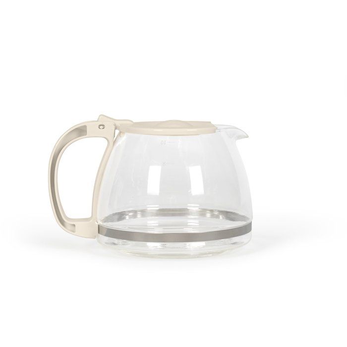 Cafetière électrique - LIVOO - DOD200C - 750 W - 1,25 L - 10 à 12 tasses - Blanc cassé