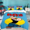 Popeye's Strength Displayed 3PCS Bedding set,Ideal for 1pc Duvet Cover And 2pcs Pillowcases Perfect for Fan gift,Ideal for Bedroom, Dormitory
