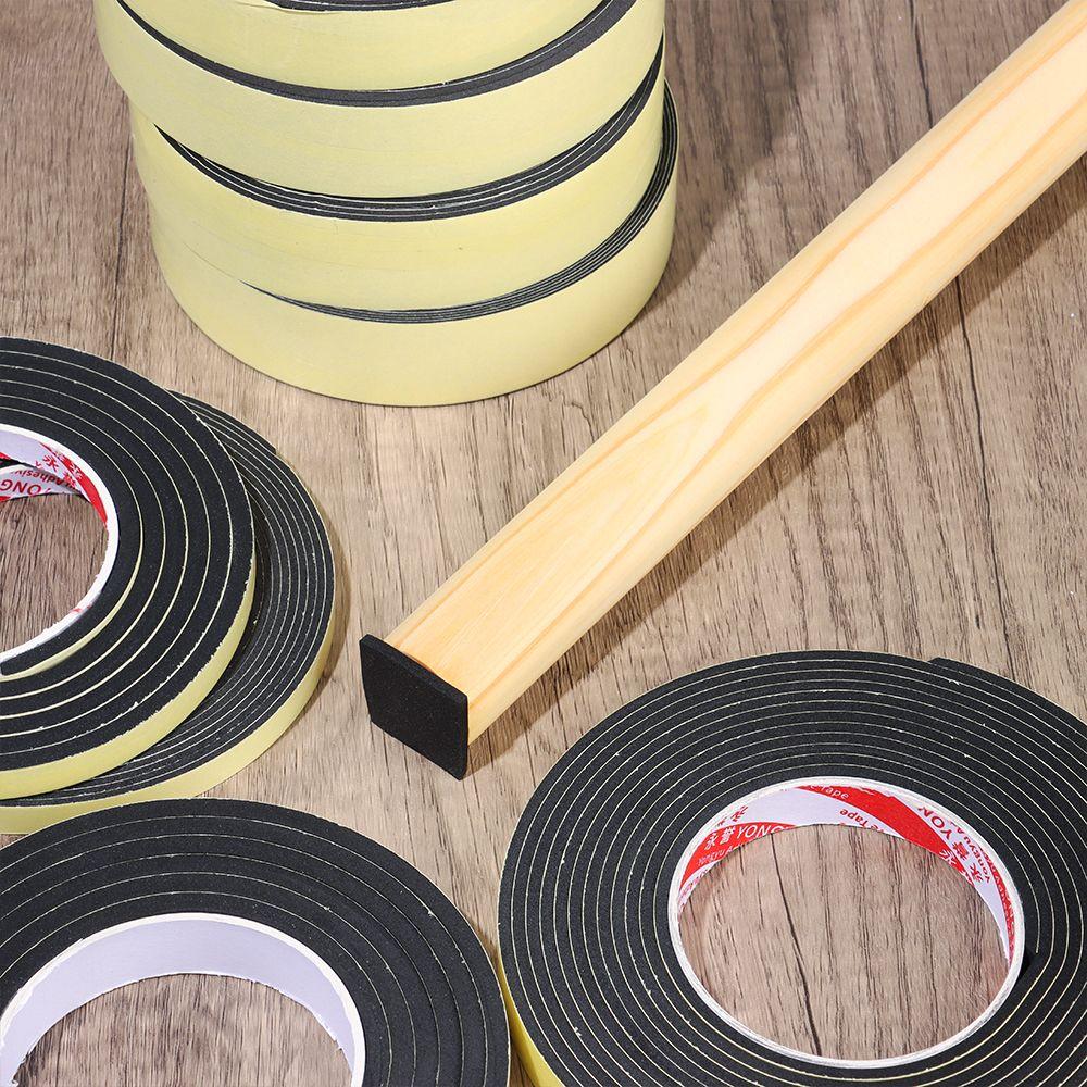Door Waterproof Sound insulation Single Sided Adhesive Rubber Strip Tape Foam Sponge Seal Strip