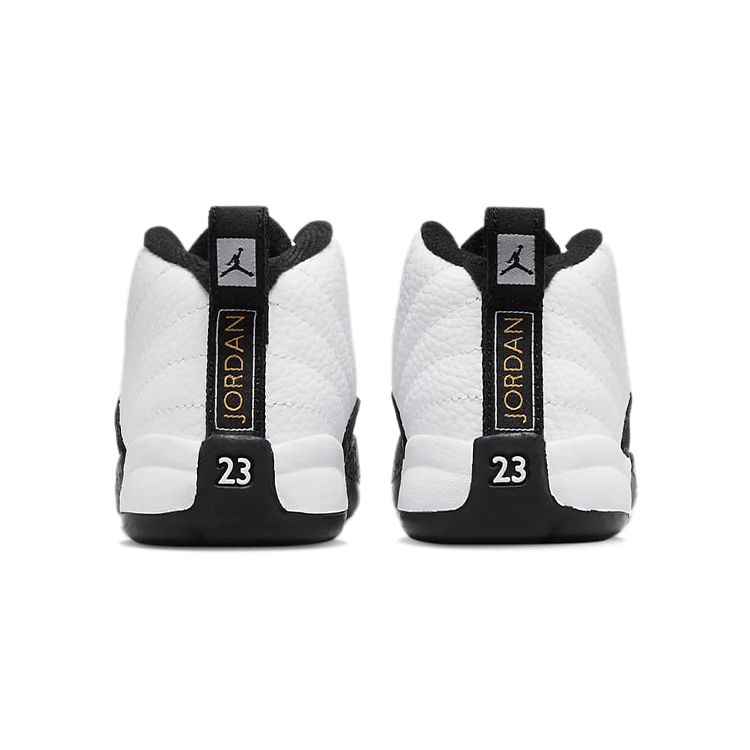 Кроссовки Air Jordan 12 Retro TD Royalty Baby Белый Черный Металлик-Золотой 850000-170