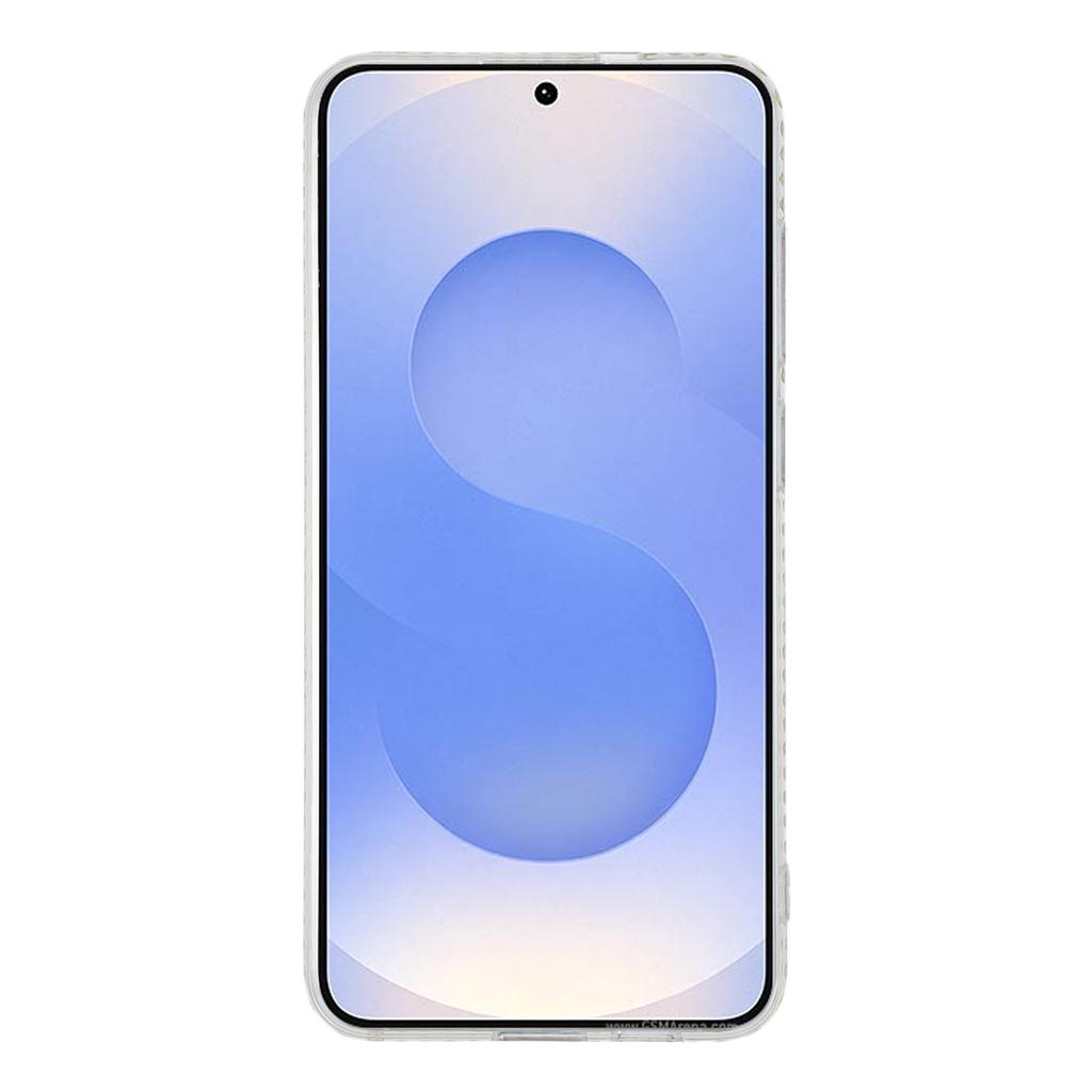 For Samsung Galaxy S24 TPU Case Rhinestone Decor Clear Phone Back Cover,Precise Cutout