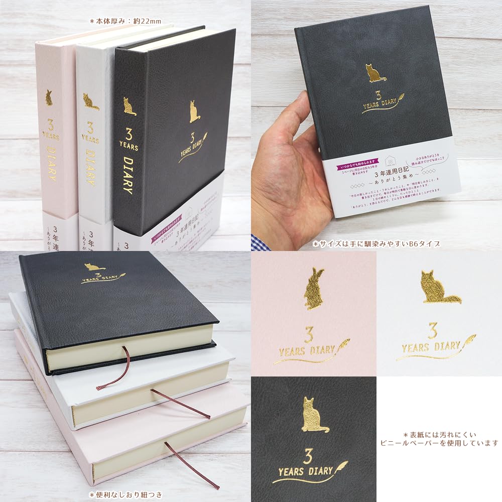 Stationery B6 Record Book Goods Mail Order Everyone's [Diary] 3-Year Diary/Rabbit Close-Pin
