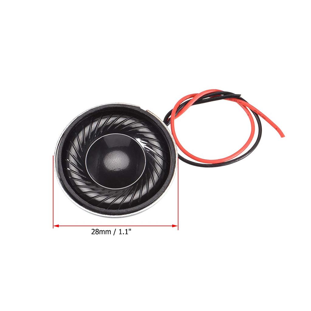 Uxcell Stereo Speaker Magnetic Speaker Laptop Speaker 2W 8 Ohm 28mm Diameter Pack of 2 Built-in