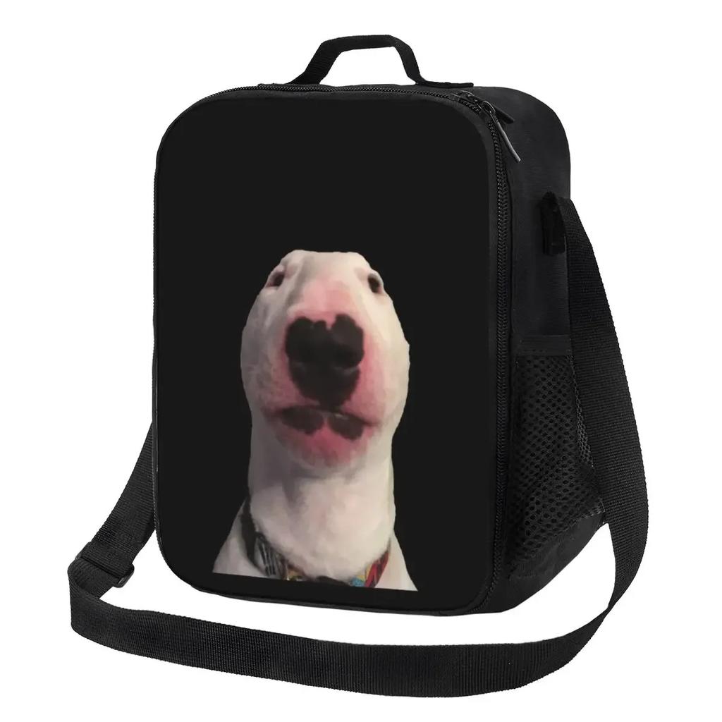 Rainbow Bullies Funny Bull Terrier Insulated Lunch Tote Bag for Dog Resuable Thermal Cooler Food Bento Box Work School Travel
