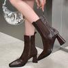 High Heels Women Ankle Boots Sexy Pointed Toe Shoes  Women 2024 Trend Snow Boots Pumps Winter Fashion Sexy Elegant Femme Shoes