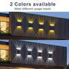2/4/6PCS Solar Fence Lights Cool White Solar LED Wall Lamp with Motion Sensor Outdoor Solar Garden Lights for Patio Stairs Porch