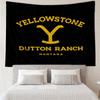 Yellowstone Print Tapestry, Backdrop, Easy Setup, Ideal for Bedroom, Office & Living Room, with Aesthetic Wall Hanging Decor.