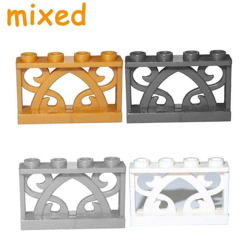 Аксессуары для Города Строительных Блоков Деталь MOC Забор Перила Лестничная Ограда Лестница Ограждающий Брус Замок Сад Ферма Военный Собираемый Кирпич