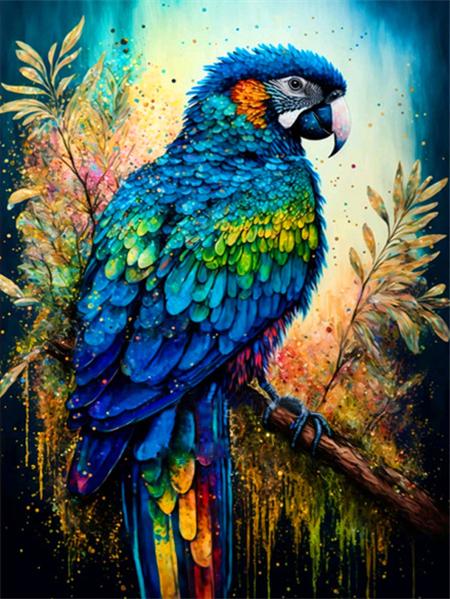5d Diy Алмазная картина Попугай Набор для вышивки крестом Мозаика Красочные Птицы Квадрат/Круглый Домашний Декор Вышивка Картина