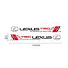 2Pcs Car Body Decal Styling Auto Door Sticker Accessories For Lexus F-SPORT ES RX NX LS UX LM LX GX LC RZ IS CT GS RC HS SC TX