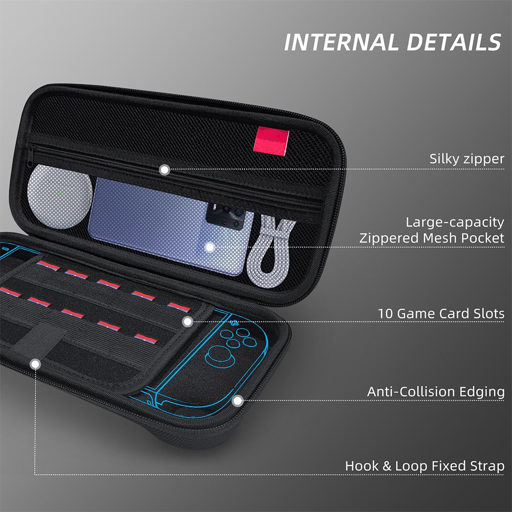 Защитный чехол Портативный чехол для переноски Жесткий чехол для консоли Switch 2 и аксессуаров