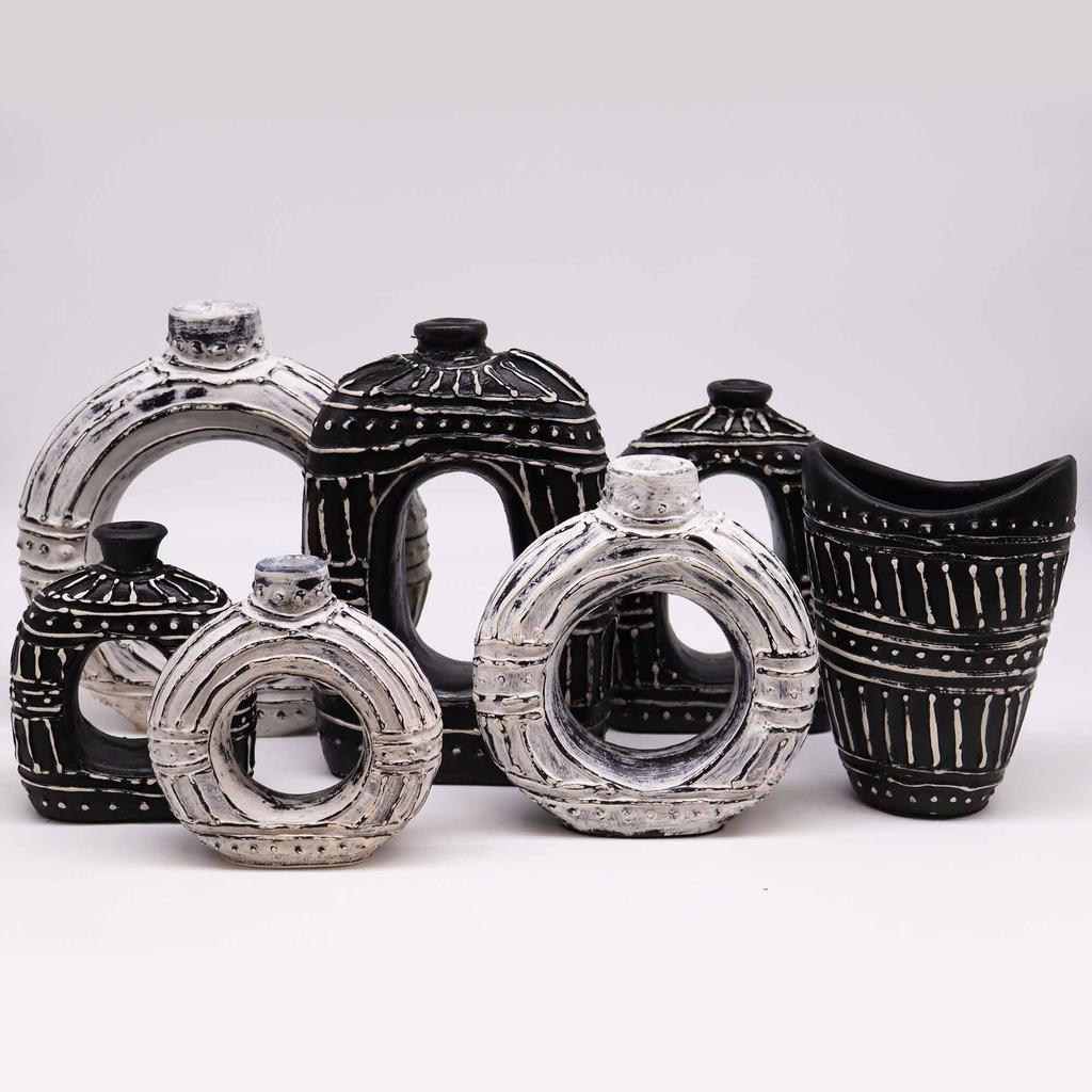 Donut Vase Cream 30cm