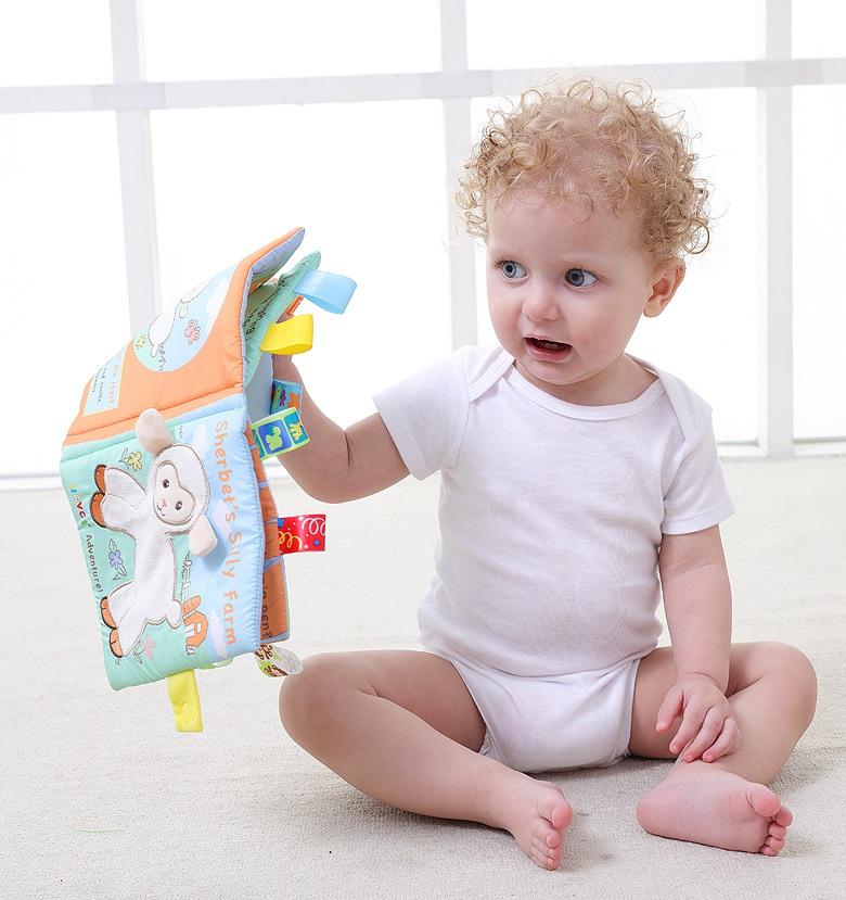 Soft Books Baby Early Cognitive Development My Quiet Book Baby Goodnight Educational Unfold Cloth Boo