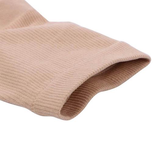 Men Women Knee High Zipper Open Toe Socks Leg Compression Support Stockings