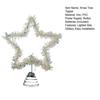 Christmas Tree Topper Star Lighted Star Decoration with Spiral Wire Base Xmas Tree Glittery Star for Festive Home Parties Decor