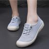 Women's Breathable Soft Soled Loafers Lightweight Singles Shoes Comfortable Anti Slip Round Head Solid Colour Walking Sneakers
