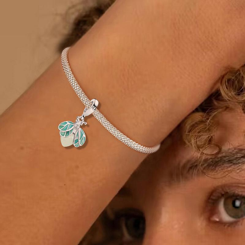 Медный светящийся кулон «Сладкий светлячок» можно сделать своими руками в виде браслета или ожерелья. Высококачественное ювелирное изделие в подарок.