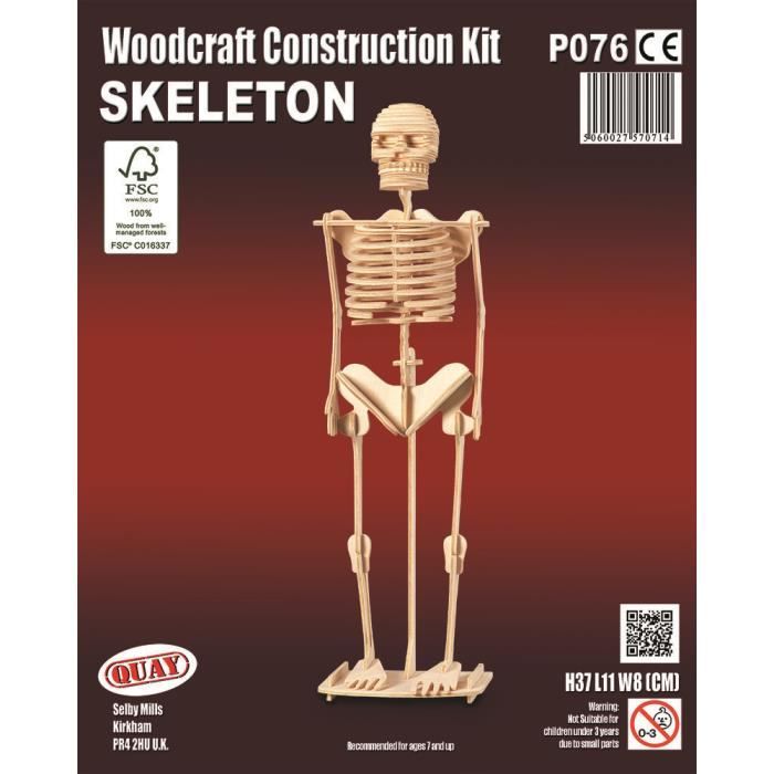 Maquette en bois Squelette