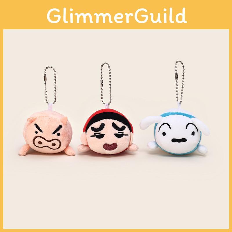 Crayon Shin Chan Plush Keychain Set With Stackable Characters For Kid And Collectors