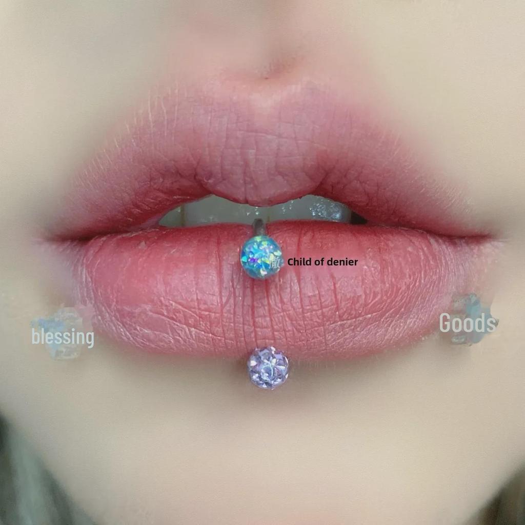 Гладкое резиновое покрытие в виде подковы для пирсинга губ - Горячая девушка Замена пирсинга губ