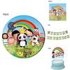 Очаровательные принадлежности для дня рождения в тематике Little Baby Bum, включая скатерть и баннер