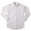 HITOYOSHI Легкая в уходе рубашка с длинным рукавом 10 размеров Hitoyoshi Dress Shirt Хлопок LB-W1 [Полуширокий/Белый твил/39-84] Мужская 100%