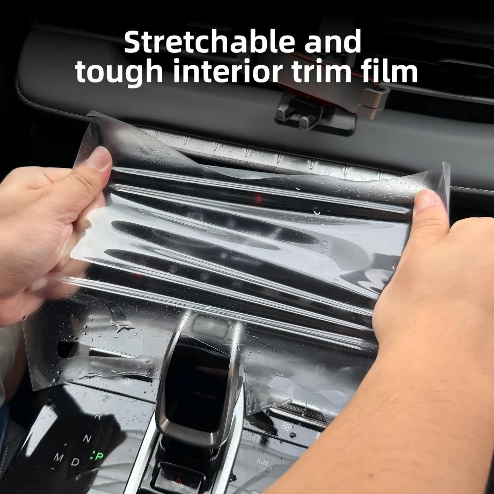 Car Interior Accessories For BMW X5 G05 2019-2022 TPU Gearbox Panel Navigation Screen Protective Cover Film Anti-Scratch Sticker