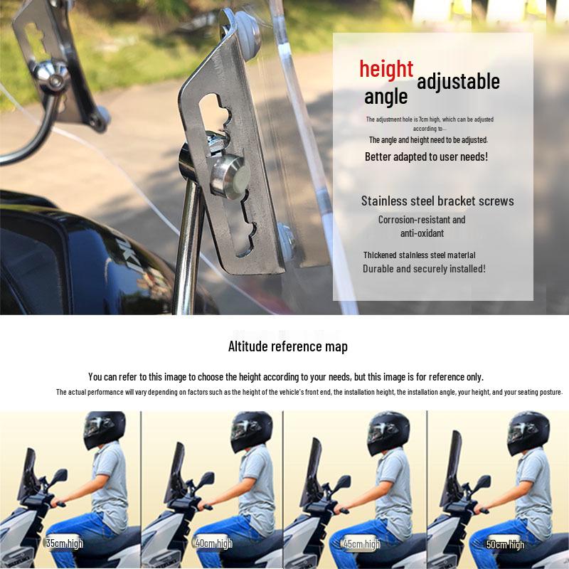 E5G Подходит для мотоцикла-скутера Suzuki UY125 Ветровое стекло Передний щиток