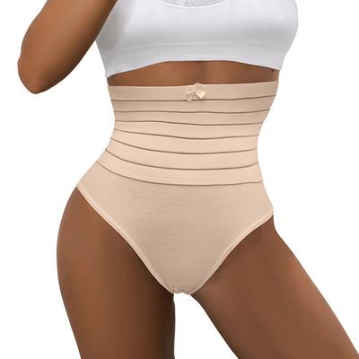 Облегающие трусы с высокой талией, большие размеры, послеродовые трусы для подтяжки бедер, корректирующие фигуру, корсет для талии, сексуальные трусики