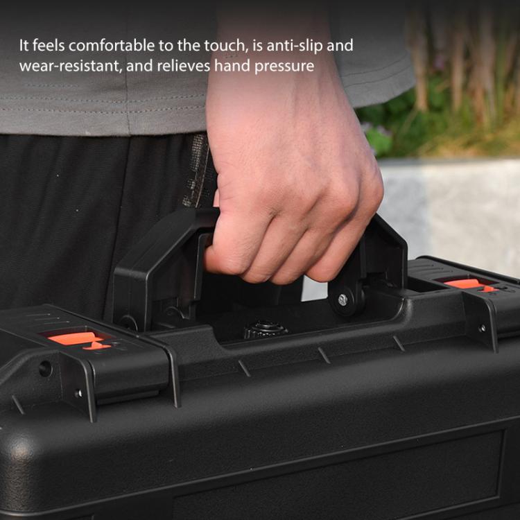 For DJI Mavic 3 Pro BRDRC Safety Carrying Case Storage Bag Hard Travel Waterproof Shock-proof Box (Black)