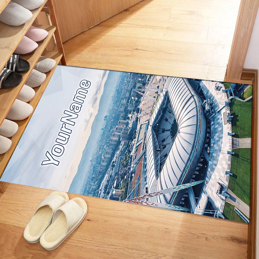 Juventus Customized Name Floor Rug Office Rug Perfect for Dining Room Game Room Outdoor Decorate room Anti-slip Rug Decorate Offices Spiritual Gift