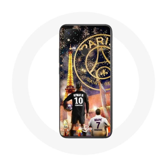 Case for Xiaomi Redmi 9C PSG Neymar and Mbappé Merry Christmas