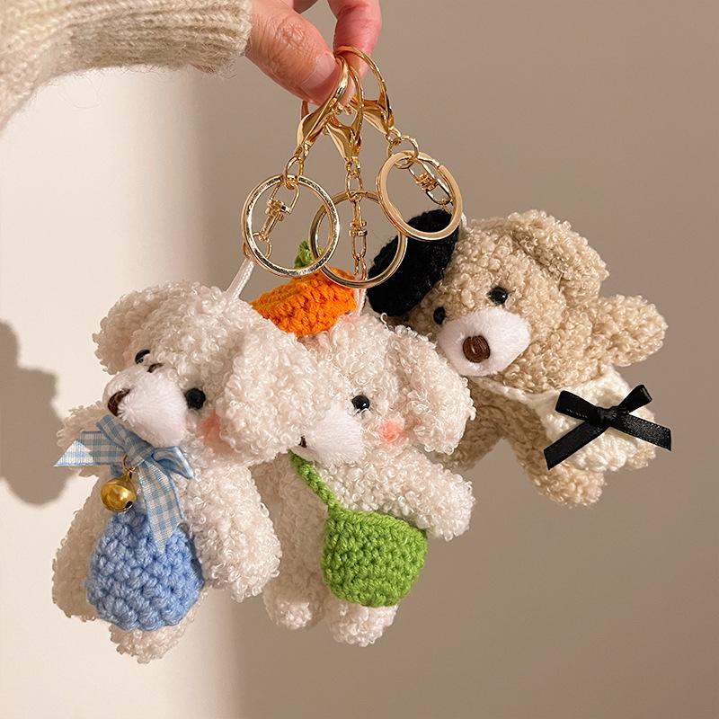 Festive Activities Plush Pendant Gift Backpack Bear DIY Dressup Doll Keychain Bag Accessories