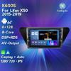 Совместим с Lifan X50 (2015-2019) Android сенсорный GPS с камерой заднего вида и беспроводным CarPlay.