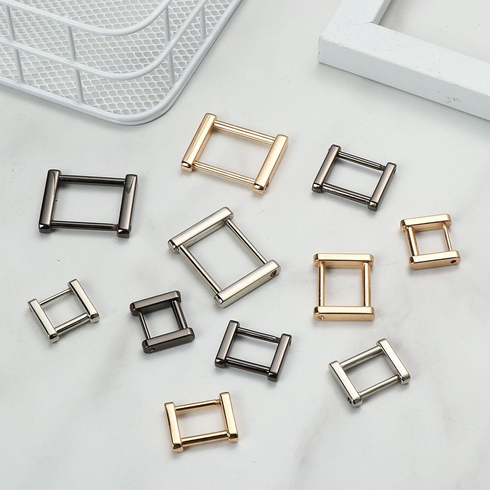 Кожаный ремесло Съемная застежка Соединительный ремешок Винт Кольца Пряжка Петля для сумки Прямоугольные кольца Пряжка