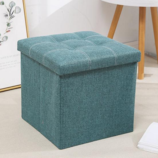 Табурет для хранения Многофункциональный складной большой емкости Водонепроницаемая ткань Стабильная скамейка для спальни Табурет с подставкой для ног с мягким сиденьем Организация мелочей