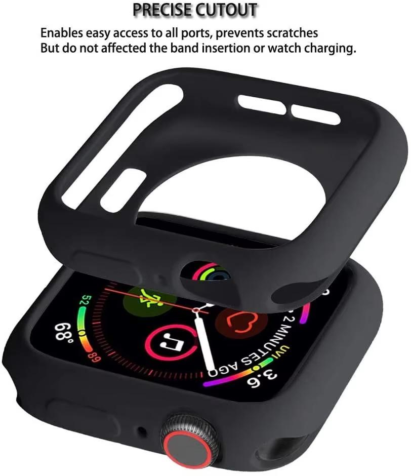 Soft Silicone Case for Apple Watch Series 11 10 46mm 42mm Accessories Protective Shell Bumper iwatch series 10 46 mm 42 mm Cover