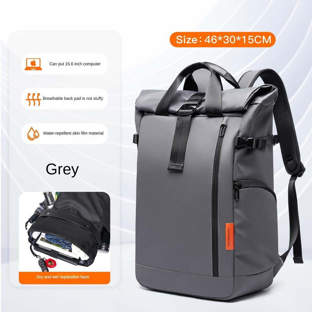 Мужская модная компьютерная сумка высокого класса, школьная сумка, водонепроницаемый мужской рюкзак из ткани Оксфорд большой емкости