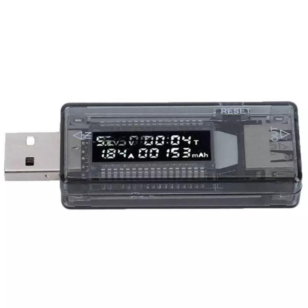 Charger Tester USB Power Tester USB Device Testing Discharge Capacity Monitor Usb Tester ABS Material Construction