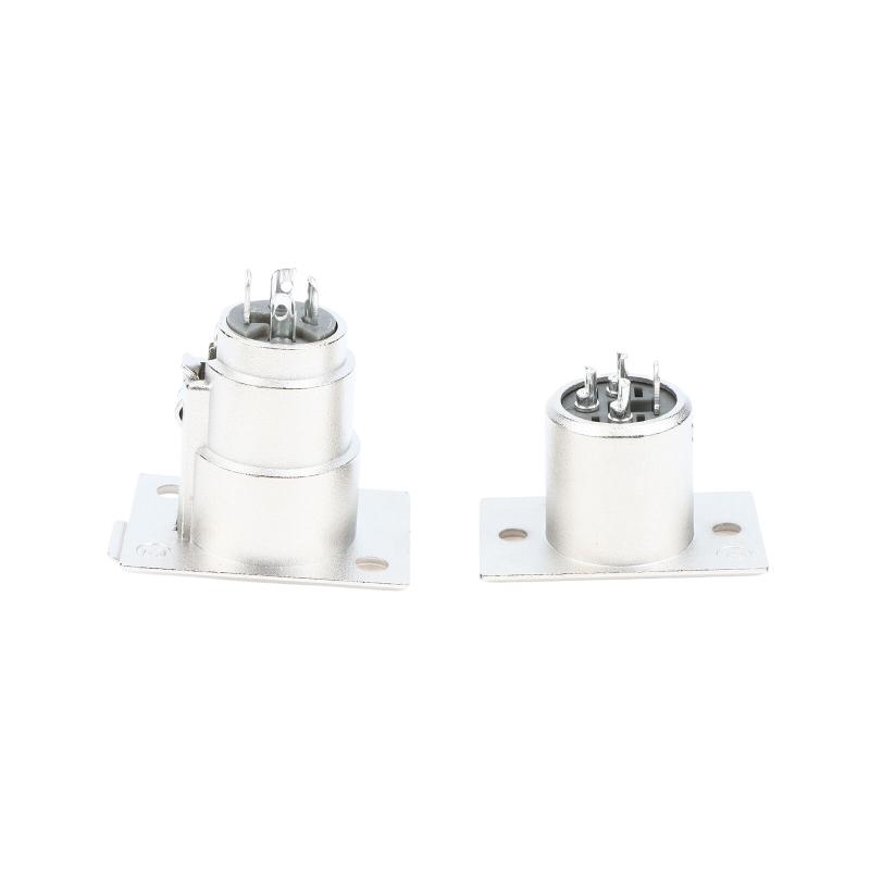 3 Pin XLR Panel Mount Connectors 4 Pack 2 Male 2 Female Jack Sockets for Microphone Cable Sound Stage Setup
