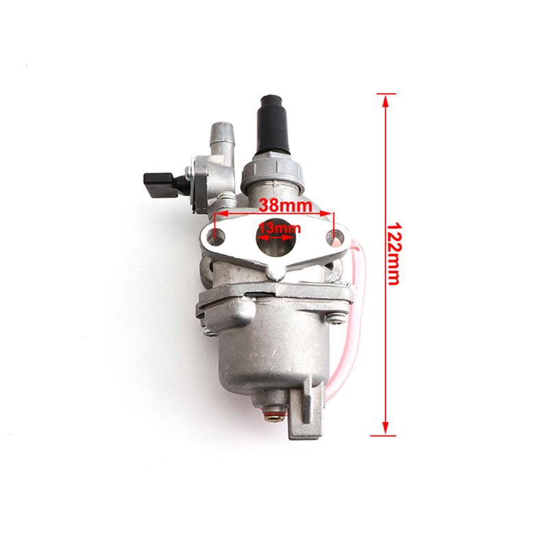 Комплект карбюратора и воздушного фильтра для мини-мотоцикла Pocket Bike 47cc 49cc с впускным коллектором на лепестковом клапане для детских 2-тактных мотоциклов, мини-мотокроссовых байков, квадроциклов, багги
