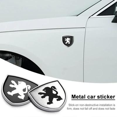 Металлическая наклейка для автомобиля Peugeot, индивидуальный щит, эмблема-значок на задний багажник автомобиля, наклейка для Peugeot 206 207 307 3008 2008 308 407