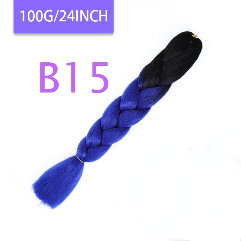 MISQUEEN Yaki Soft Hair Ombre Crochet Braiding Hair Extension For Braid 24 Inch Pink Synthetic Crochet Hair Jumbo Braid Hair