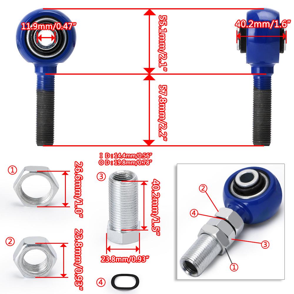 Adjustable Traction Rod Control Arm for Nissan 240SX (1995-1998) S14/S15/R33