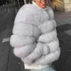 Ayollar ko'ylagi Elegant bir xil rangli sun'iy mo'yna Yumshoq modali Qulay kundalik Trendy Polyester ko'ylak ayollar uchun