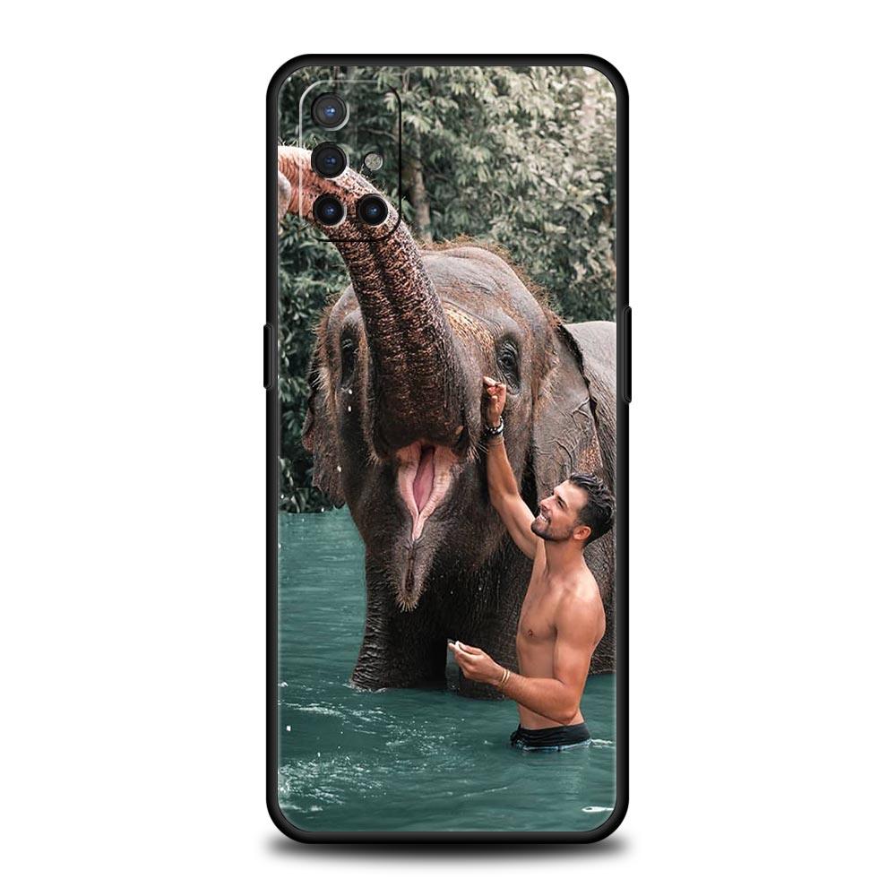 Креативный чехол для телефона Animal Elephant для OnePlus 12 11 10 9 8 7 7T Pro 12R 10R 9RT 9R 8T Nord N100 N200 N10 2T CE 2 5G Мягкий чехол
